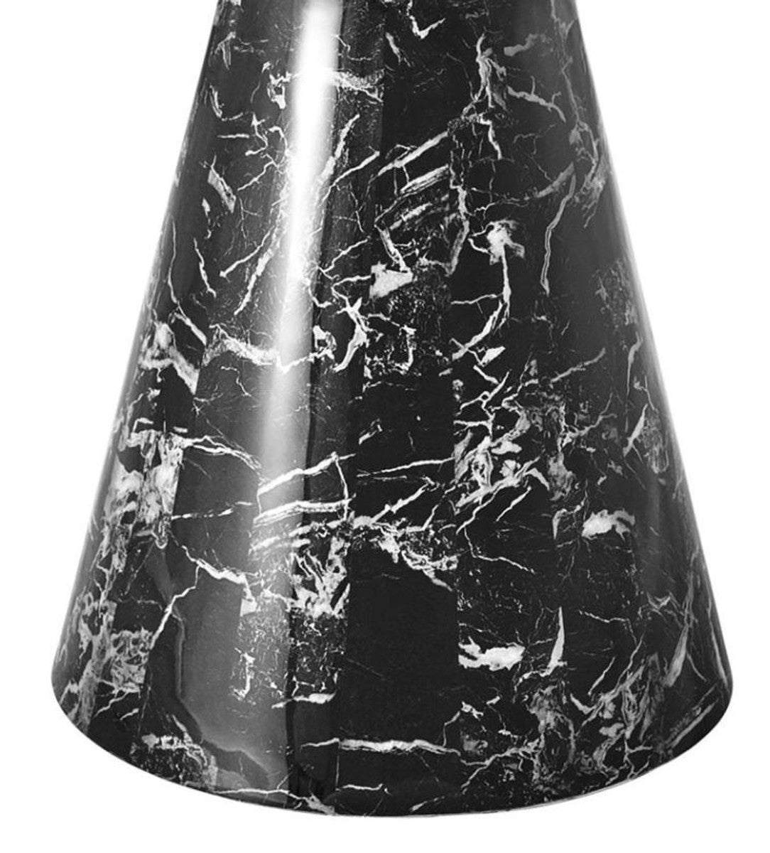 Designer Esstisch Schwarz 119,5 x H. 75 cm - Luxus Edition