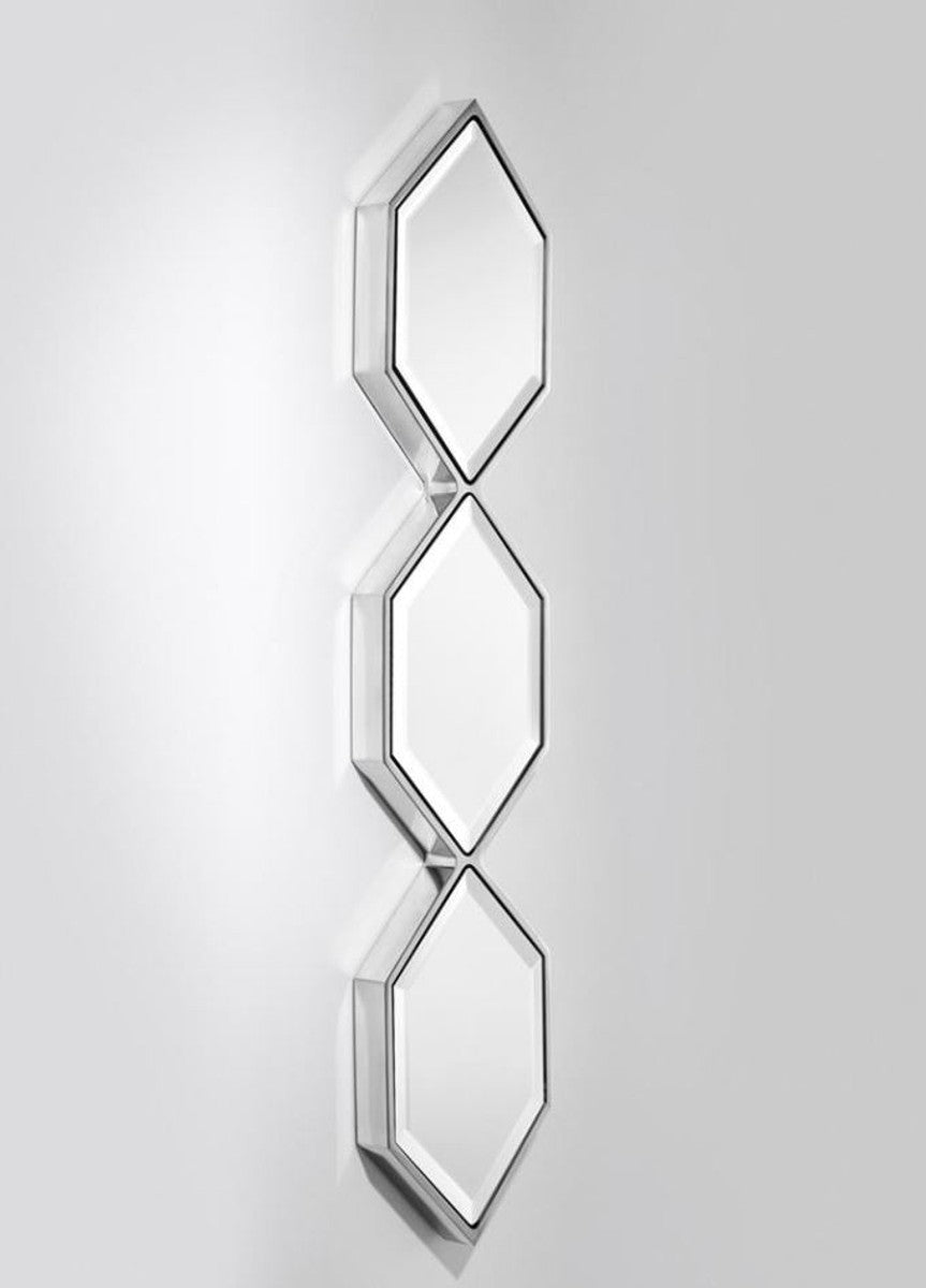 Designer Spiegel Silber 25 x H. 110 cm - Luxus Wandspiegel