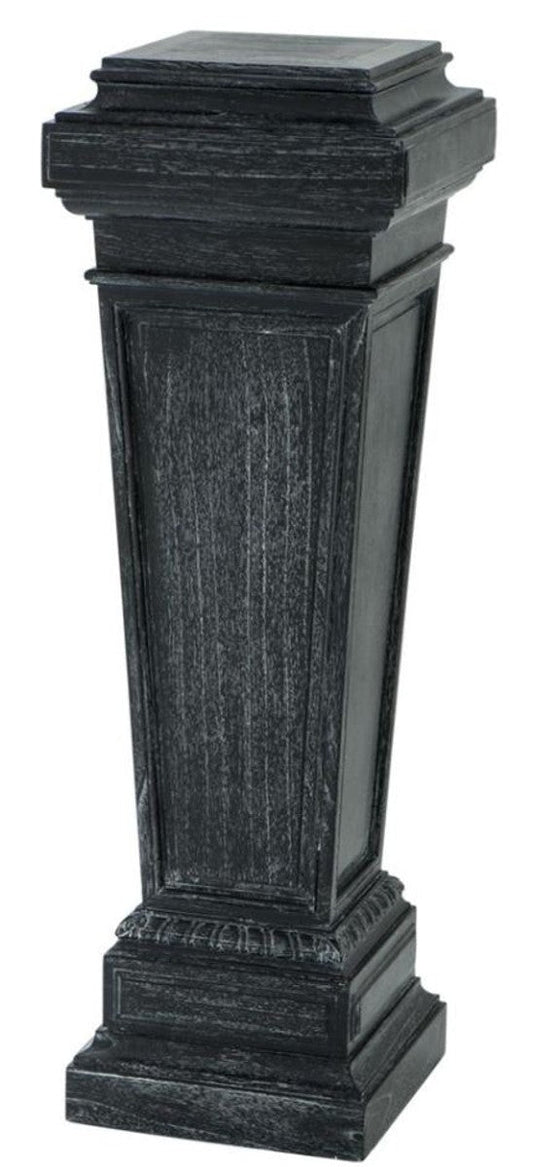 Designer Säule / Beistelltisch 38 x 38 x H. 114 cm - Luxus Möbel Grau