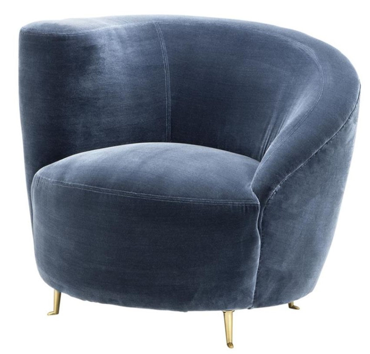 Designer Sessel Blau 91 x 85 x H. 74 cm - Luxus Kollektion