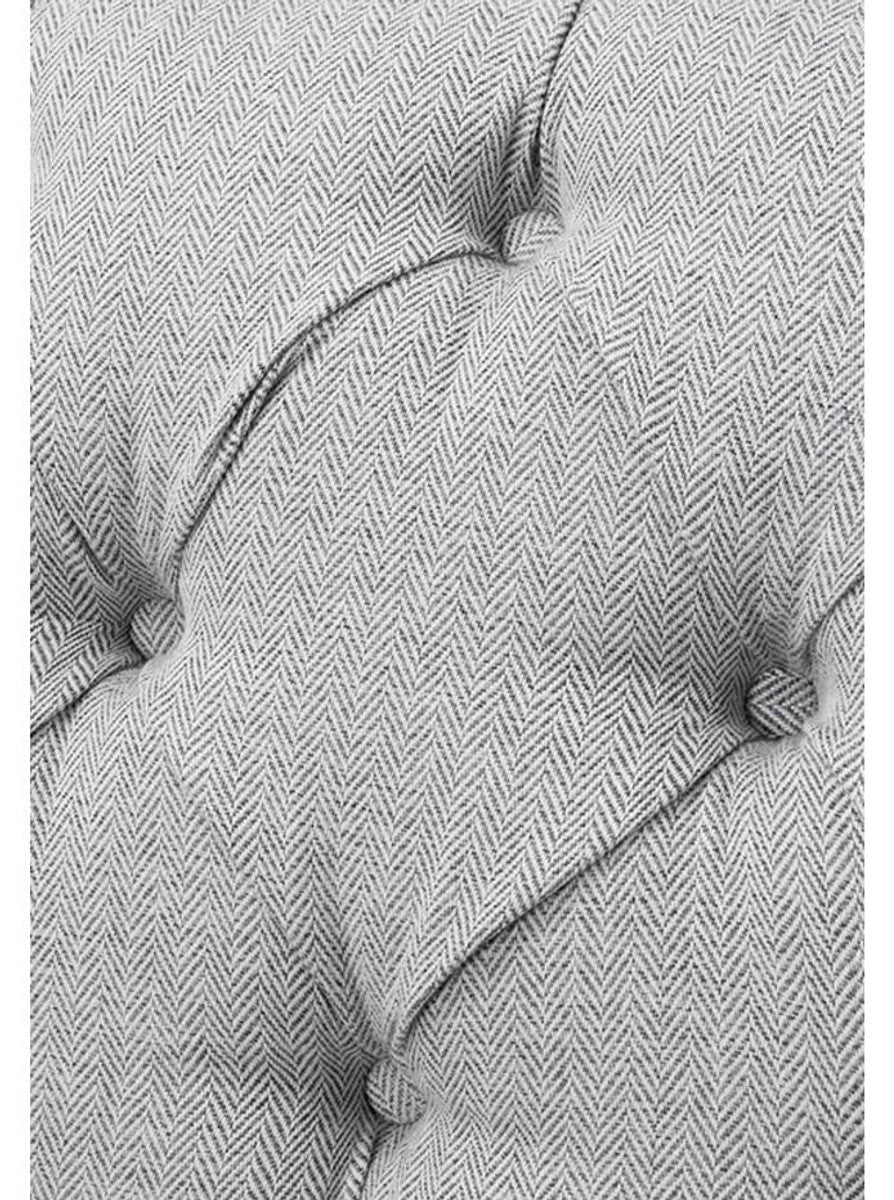 Designer Sofa Hellgrau 210 x 93 x H. 79 cm - Wohnzimmermöbel