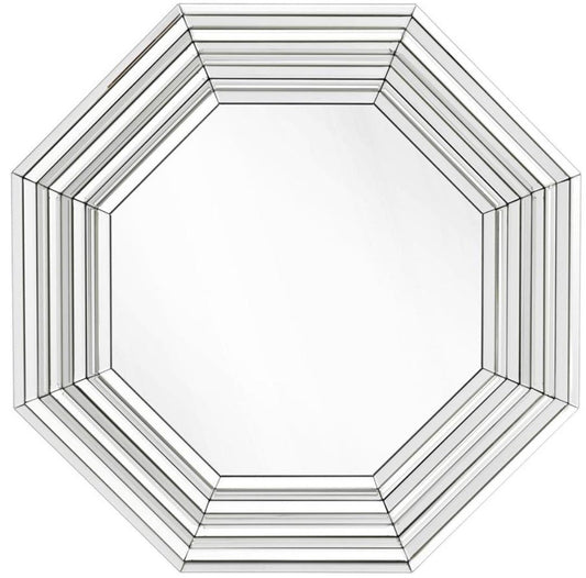 Luxus Wohnzimmer Spiegel / Wandspiegel 106,5 x H. 106,5 cm - Wohnzimmermöbel