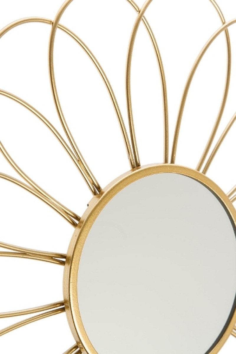 Designer Spiegel / Wandspiegel 3er Set Gold Ø 25 cm - Deko Accessoires