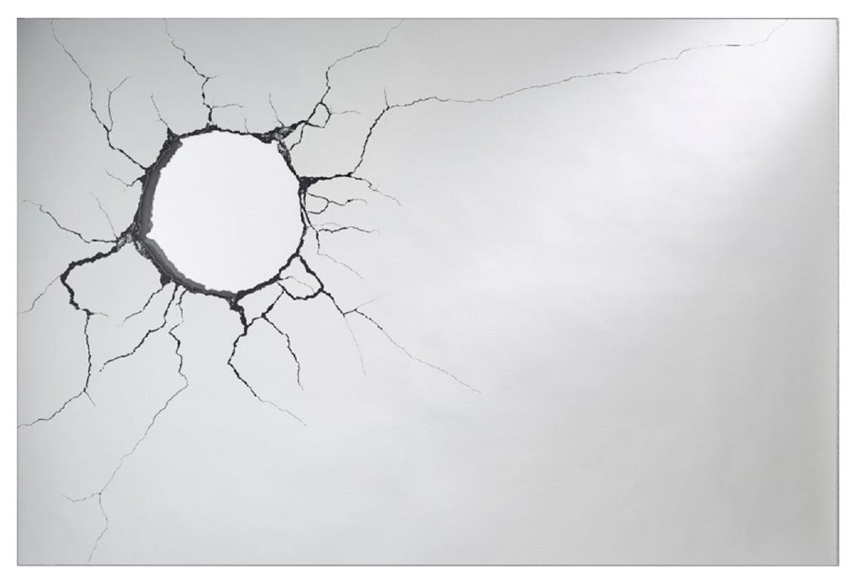 Luxus Wohnzimmer Wandspiegel 120 x H. 80 cm - Designer Spiegel mit Loch