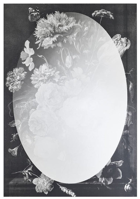 Designer Wandspiegel Schwarz / Grau 70 x H. 101,3 cm - Garderobenspiegel - Wohnzimmer Spiegel - Schlafzimmer Spiegel - Luxus Qualität