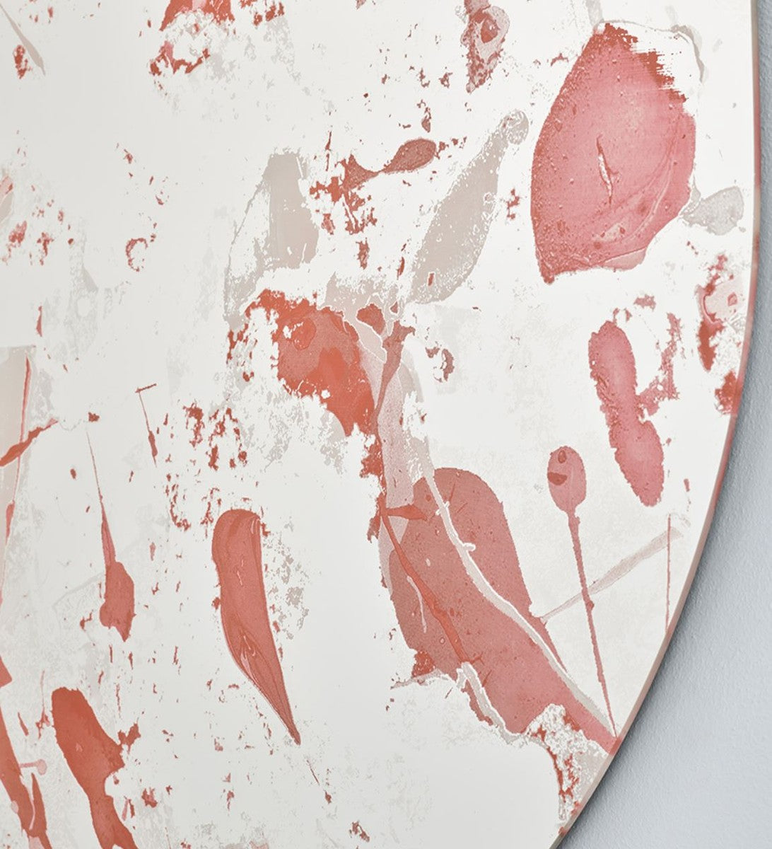 Designer Wandspiegel Rot 100 x H. 105 cm - Moderner Design Spiegel - Luxus Kollektion