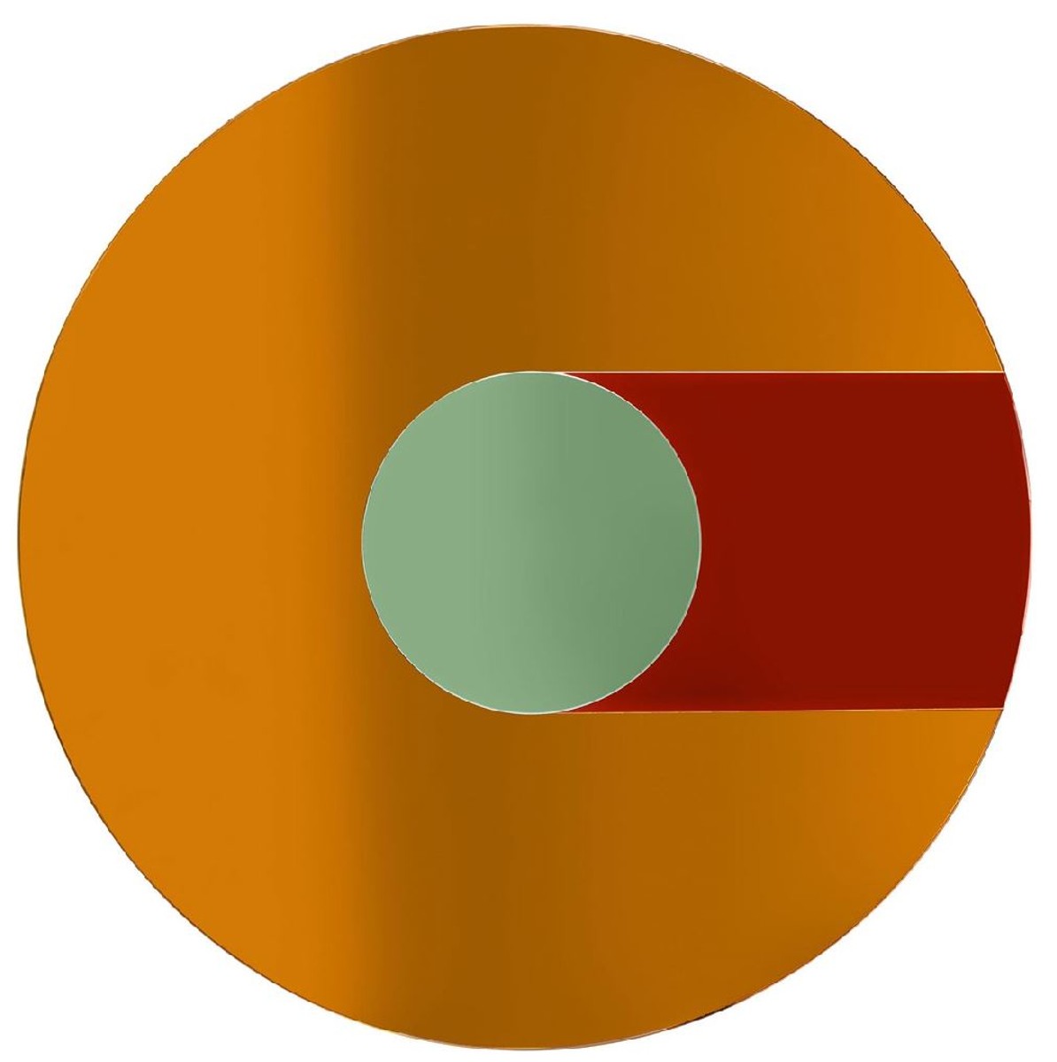 Designer Spiegel Mehrfarbig Ø 120 cm - Garderobenspiegel - Runder Wohnzimmer Wandspiegel - Designer Möbel - Luxus Qualität