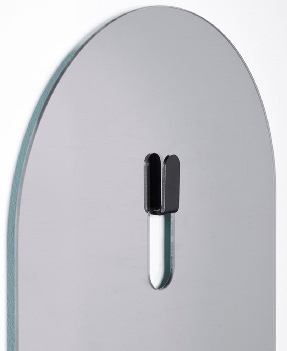 Designer Wandspiegel Grau 35 x H. 160 cm - Luxus Deko Accessoires