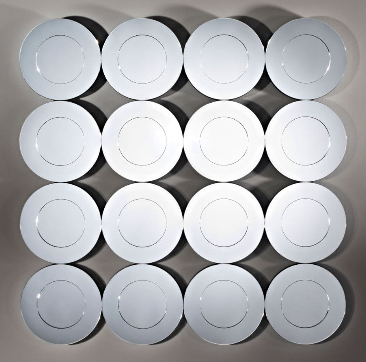 Luxus Wohnzimmer Spiegel 90 x H. 90 cm - Luxus Qualität