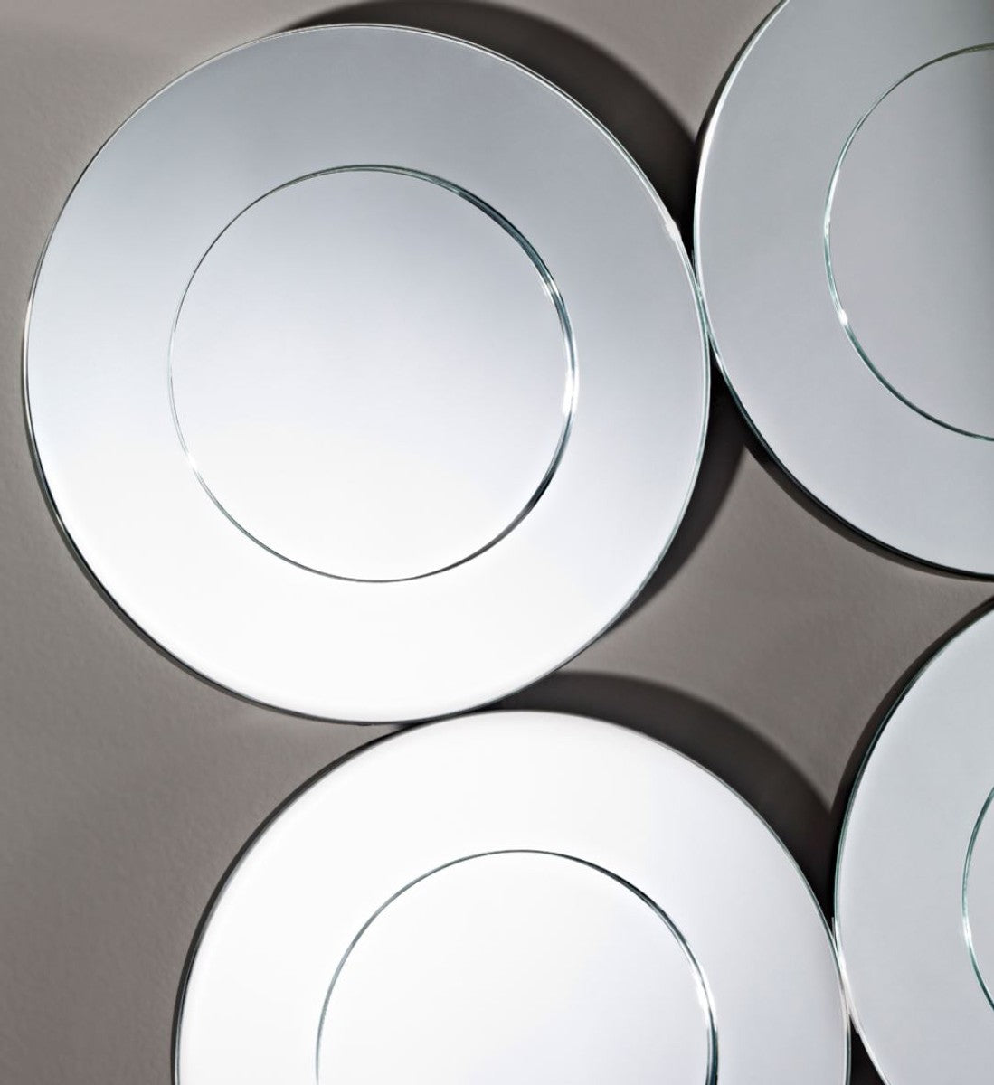 Luxus Wohnzimmer Spiegel 90 x H. 90 cm - Luxus Qualität