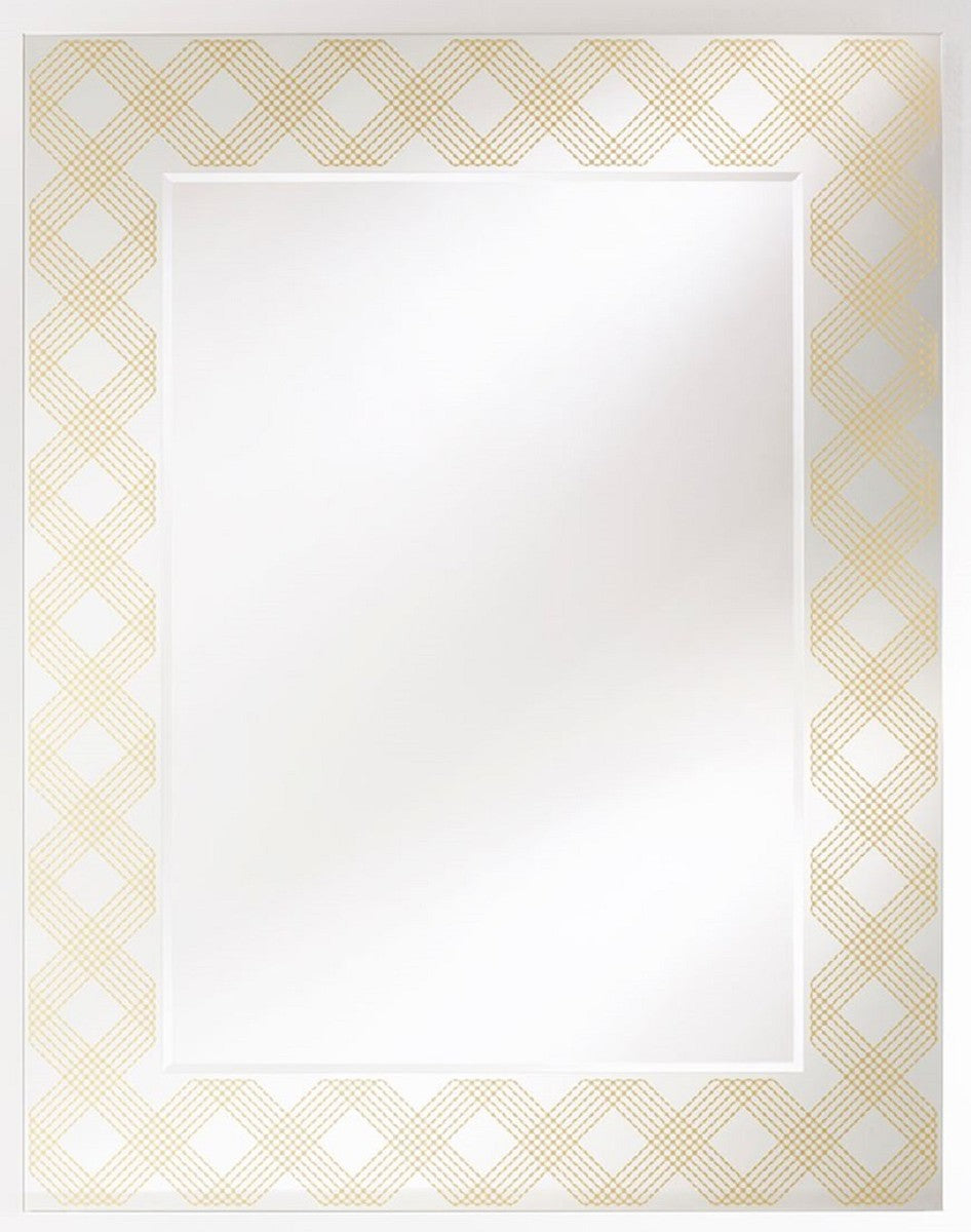 Designer Wandspiegel Bronze 98 x H. 125 cm - Wohnzimmer Spiegel - Garderoben Spiegel - Luxus Möbel