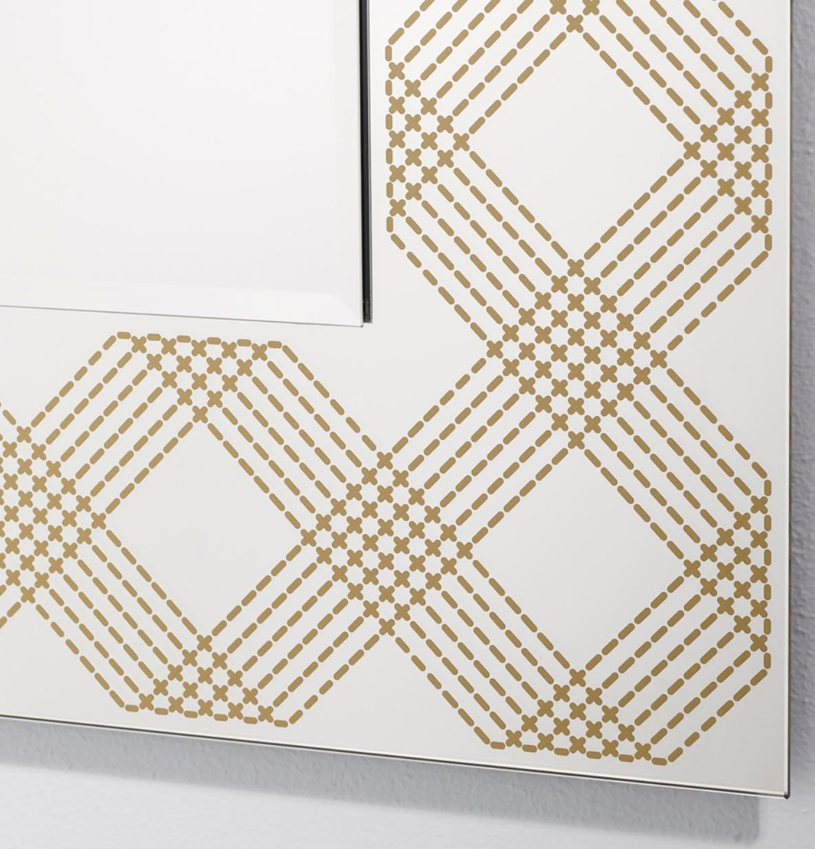 Designer Wandspiegel Bronze 98 x H. 125 cm - Wohnzimmer Spiegel - Garderoben Spiegel - Luxus Möbel