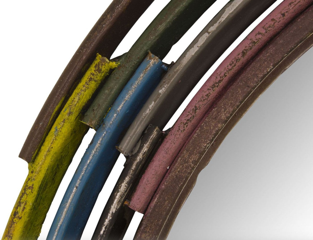 Designer Wandspiegel Durchmesser 73 cm - Designer Wohnzimmer Accessoires