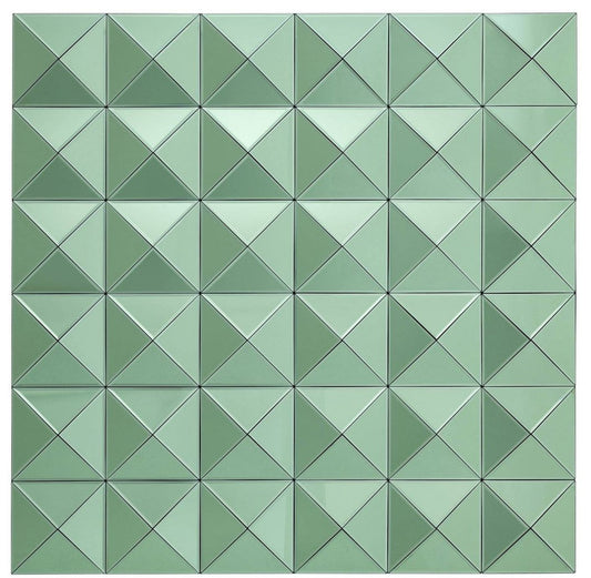 Designer Spiegel Grün 110 x 4 x H. 110 cm - Luxus Wohnzimmer Wandspiegel - Designermöbel