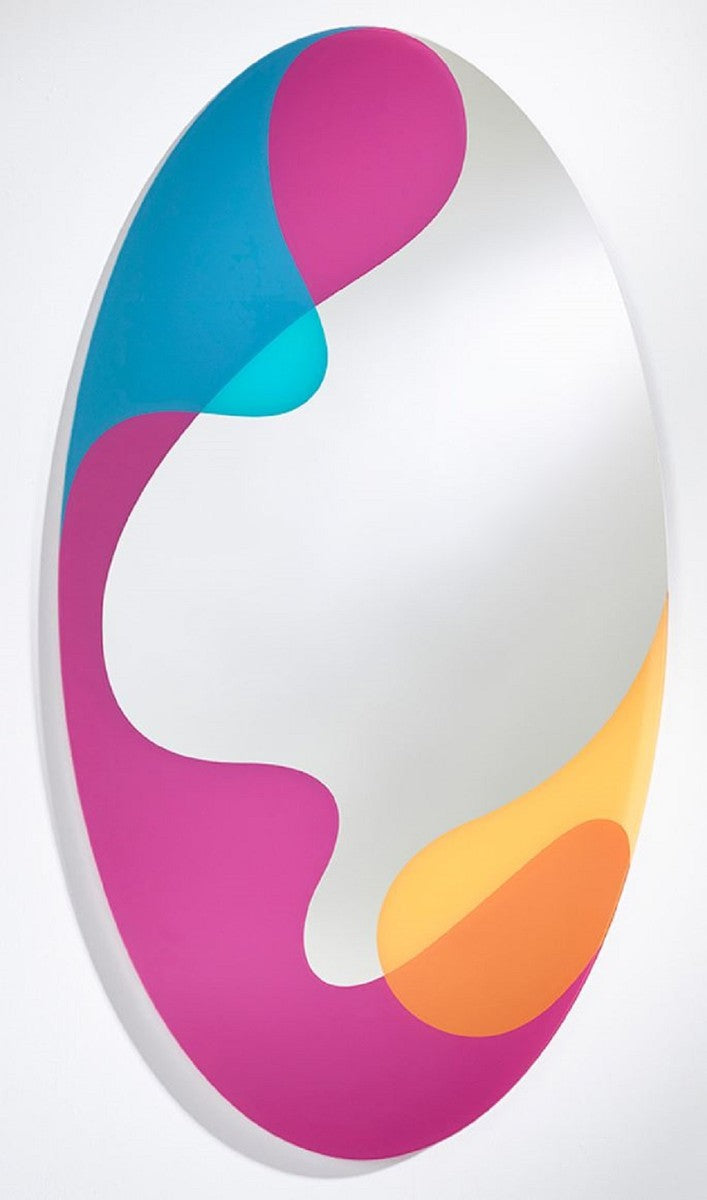 Designer Wandspiegel Mehrfarbig 94 x 2,5 x H. 175 cm - Moderner Design Spiegel - Luxus Kollektion