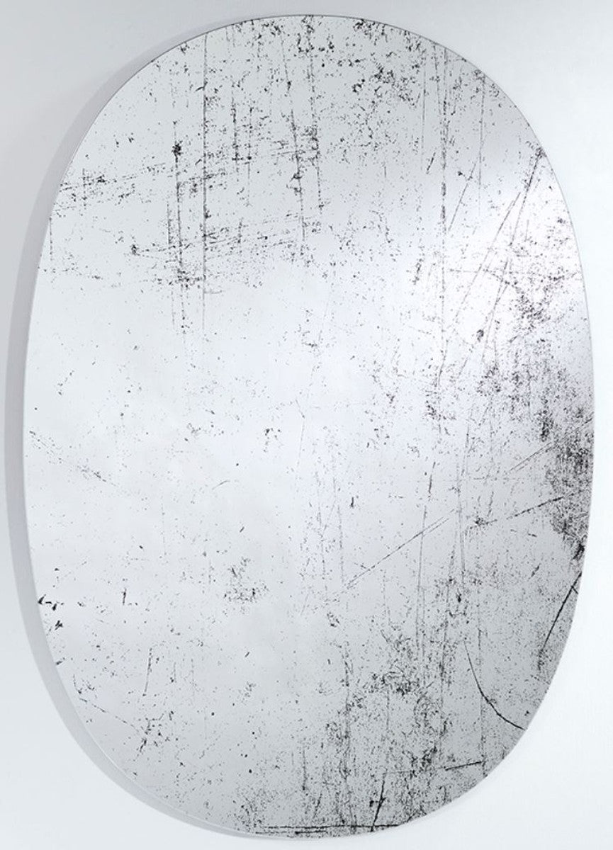 Designer Wandspiegel Schwarz 76 x H. 110 cm - Luxus Wohnzimmer Spiegel