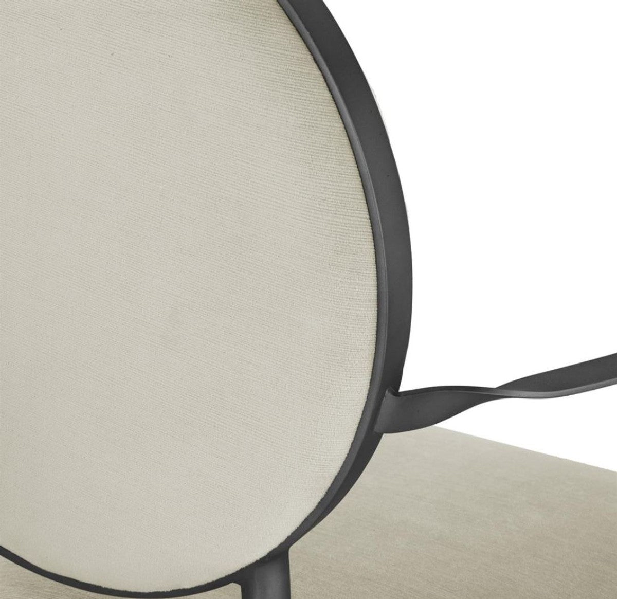 Esszimmerstuhl mit Armlehnen Matt Silberfarben / Hellgrau 60,5 x 60 x H. 91 cm - Luxus Esszimmermöbel