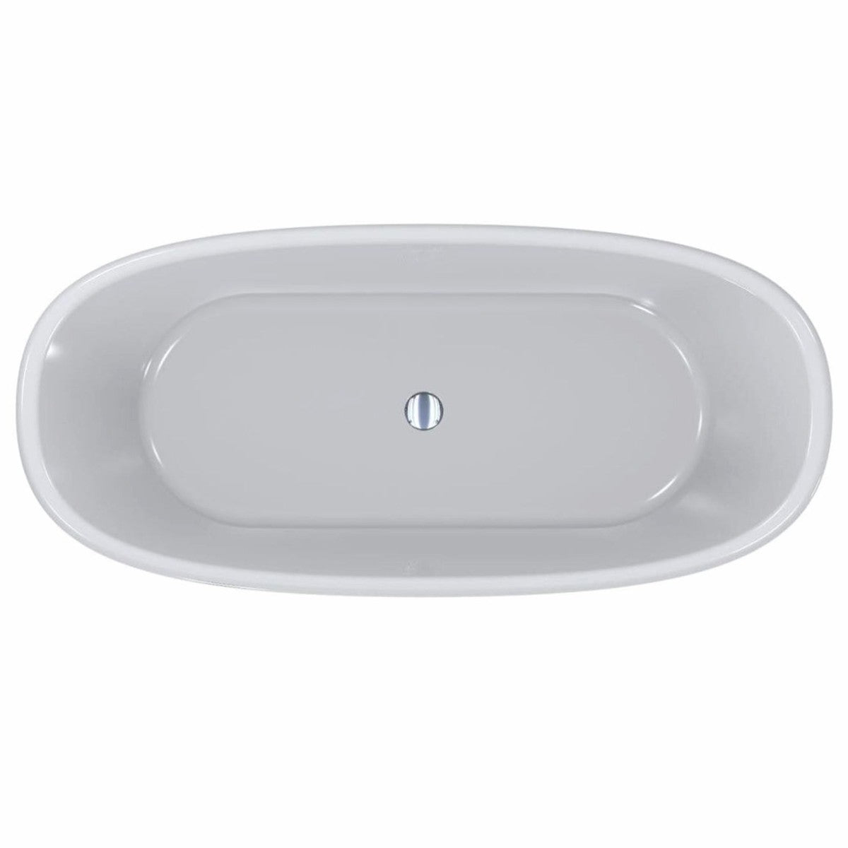 Freistehende Luxus Art Deco Badewanne Hochglanz Weiß 175 cm