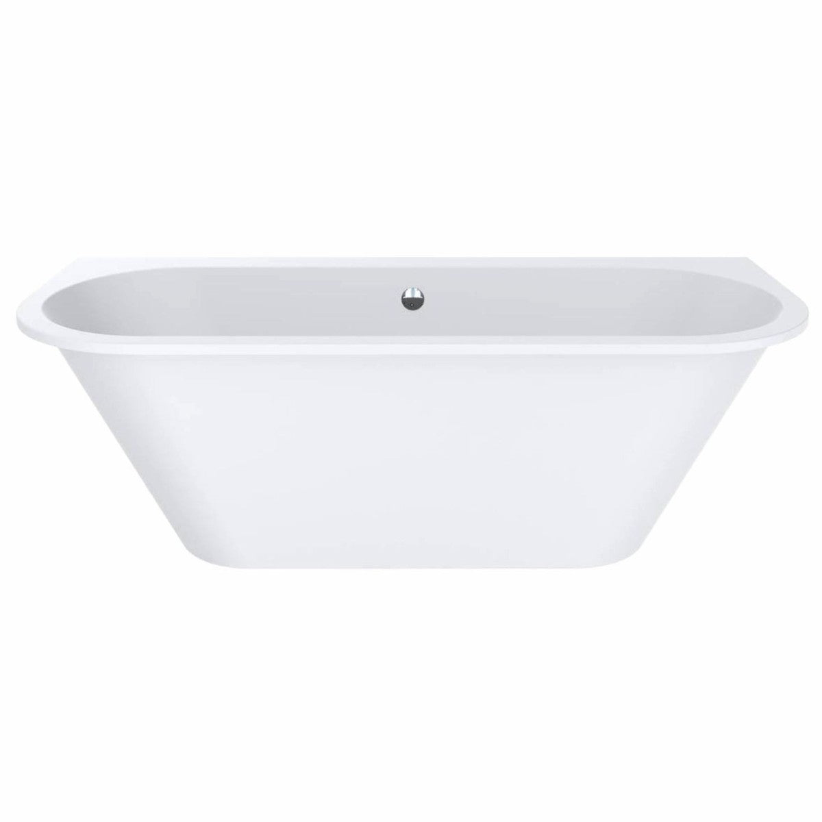 Freistehende Luxus Badewanne Hochglanz Weiß 170 cm - Badezimmer Möbel