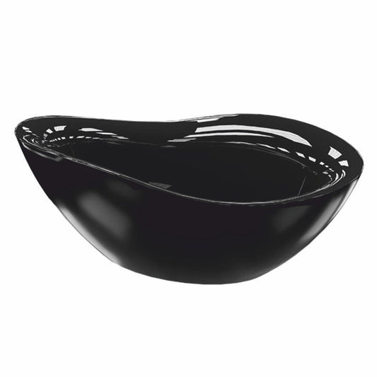 Freistehende Luxus Badewanne Matt Schwarz / Hochglanz Schwarz 179,5 cm