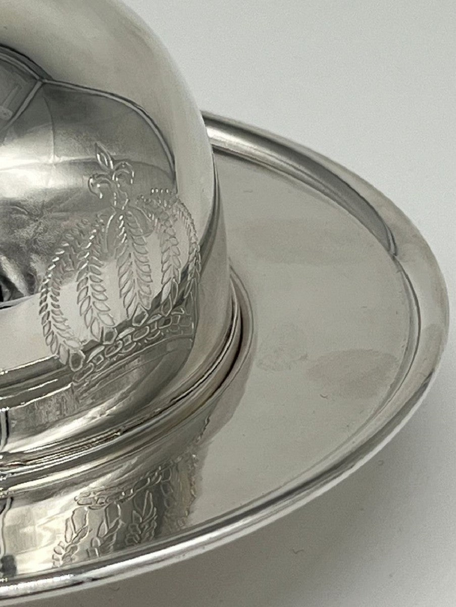 Pompöös by Luxus Barock Kaviarschale mit Deckel Silber - designed by Harald Glööckler