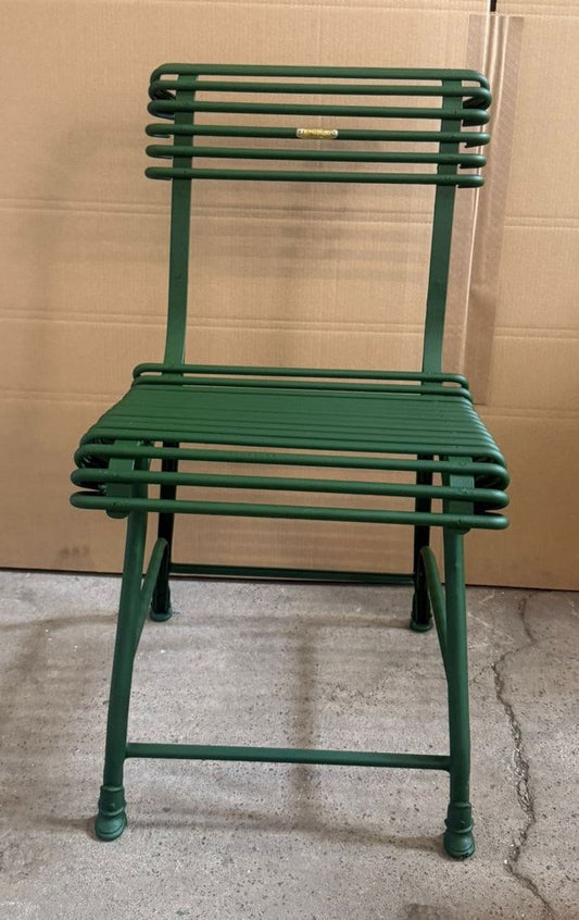 Jugendstil Schmiedeeisen Gartenstuhl Dunkelgrün - Barock & Jugendstil Garten Möbel