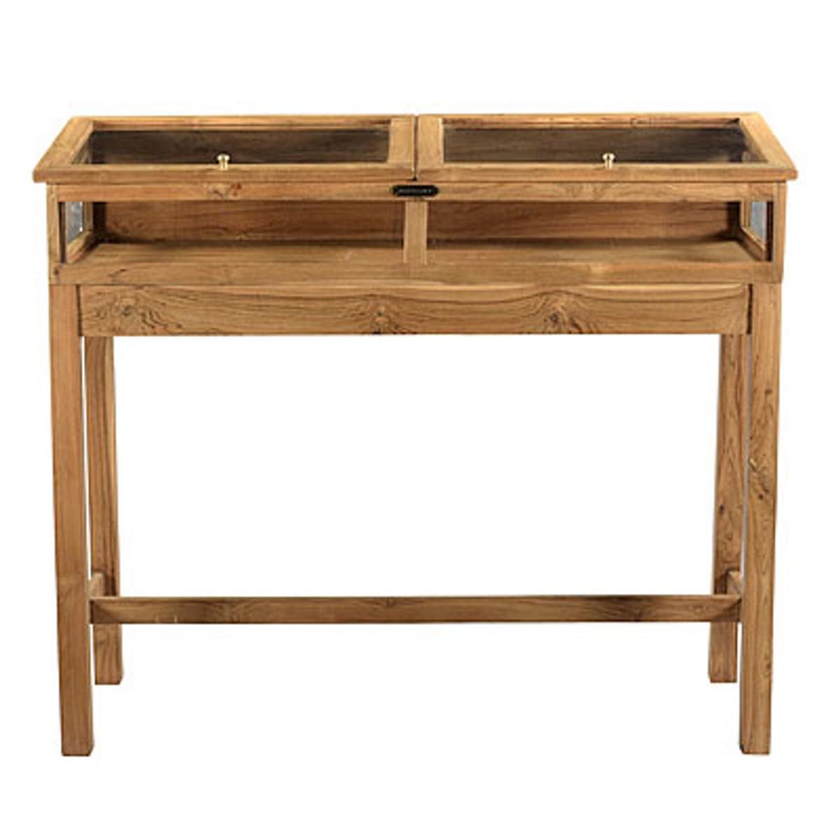 Ladenvitrine Schaukasten Glasvitrine aus Holz 110 x 40,5 x H94 cm - Möbel Shopeinrichtung Ladeneinrichtung