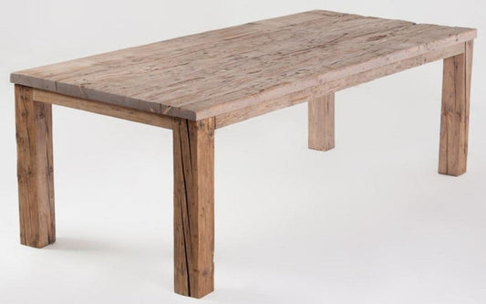 Landhausstil Esstisch Naturfarben - Verschiedene Größen - Rustikaler Rechteckiger Massivholz Esszimmertisch - Landhausstil Esszimmer Möbel - Rustikale Esszimmer Möbel