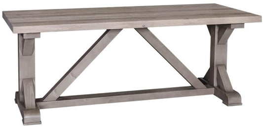Landhausstil Esstisch Naturfarben / Grau 210 x 90 x H. 78 cm - Massivholz Küchentisch im Landhausstil