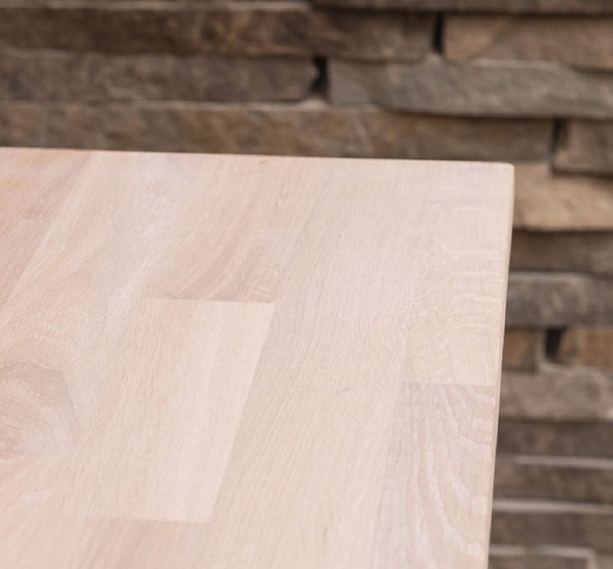 Landhausstil Einbauküche Naturfarben 387 x 65 x H. 90 cm - Massivholz Küchenzeile - Esszimmer Möbel im Landhausstil - Landhausstil Massivholz Einbauküchen