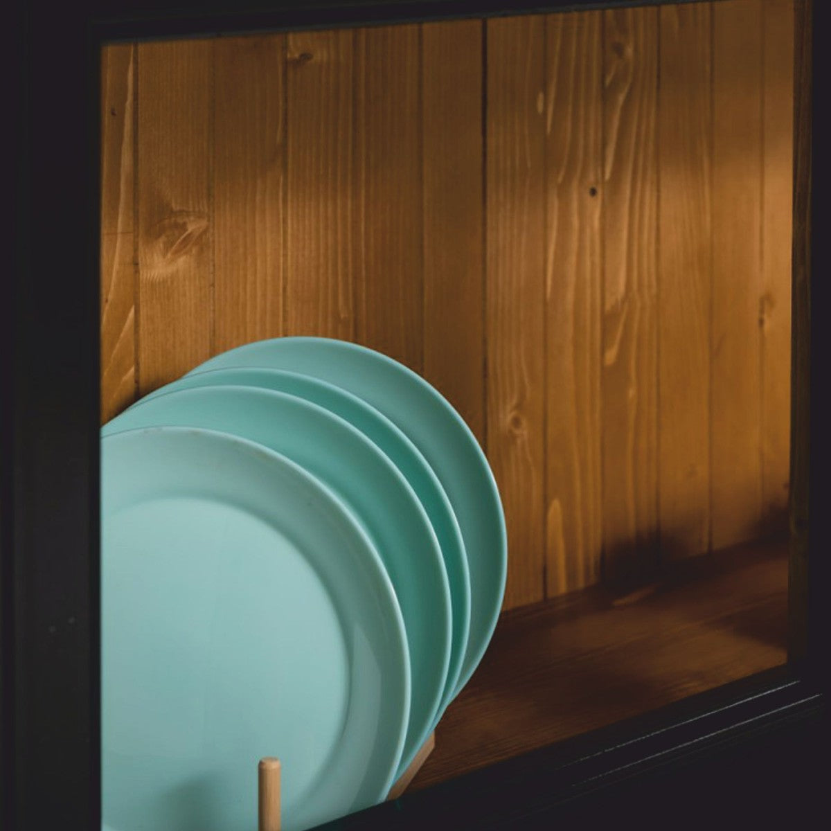 Landhausstil Esszimmer Schrank Schwarz / Braun 180 x 51 x H. 220 cm