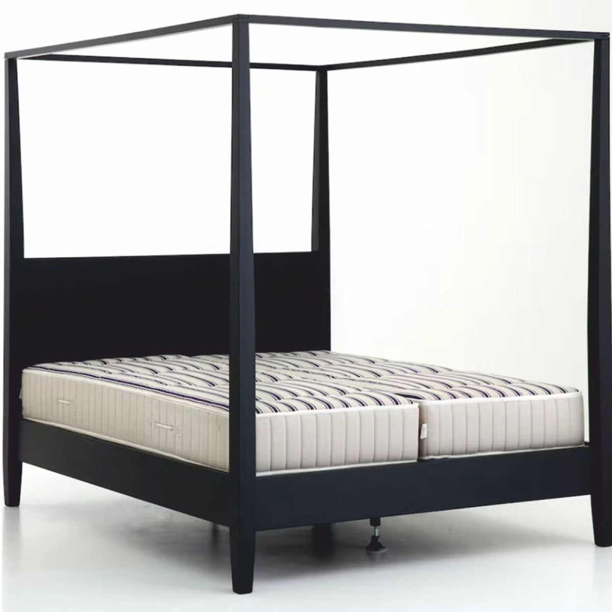 Landhausstil Himmelbett Schwarz - Verschiedene Größen - Schlafzimmer Möbel