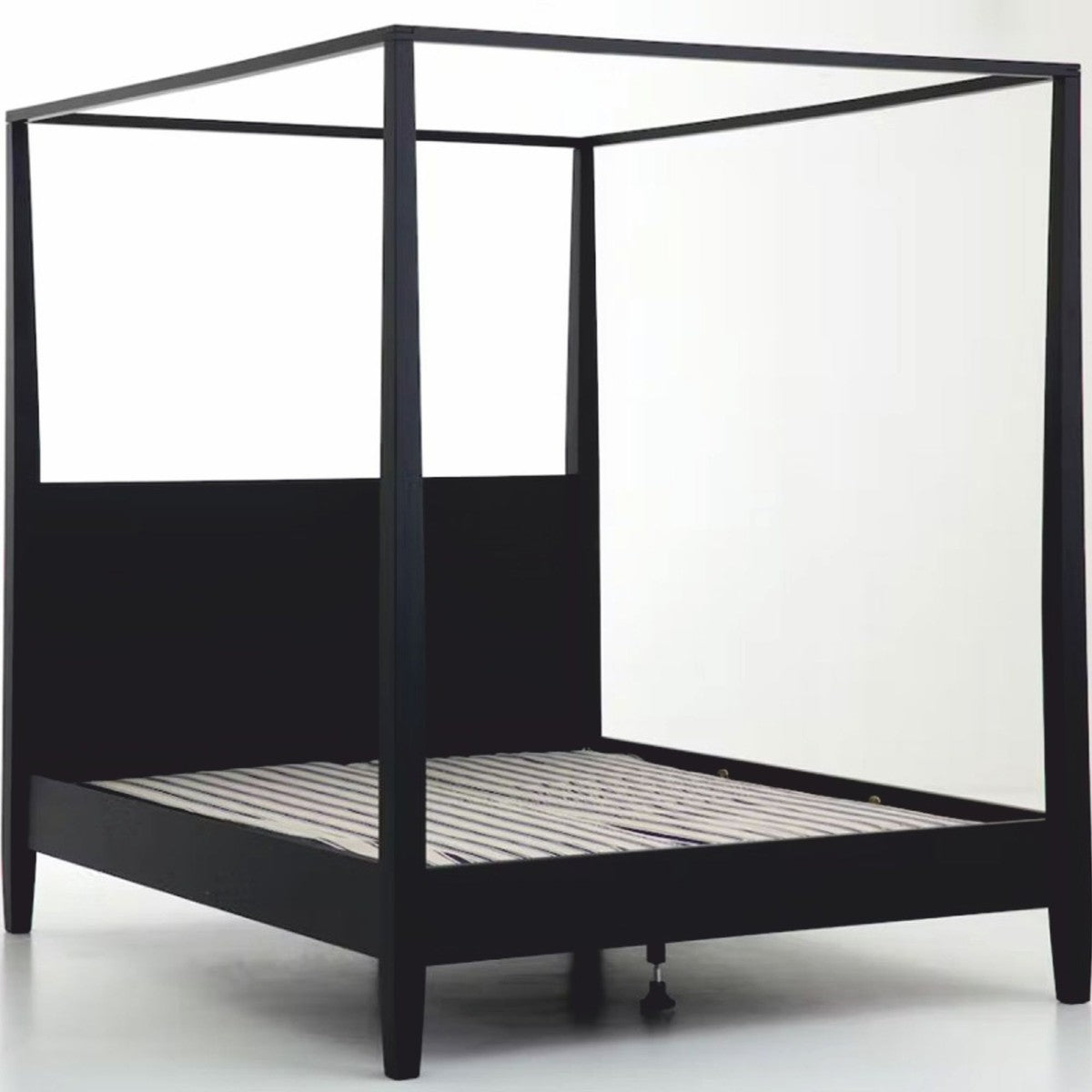 Landhausstil Himmelbett Schwarz - Verschiedene Größen - Schlafzimmer Möbel