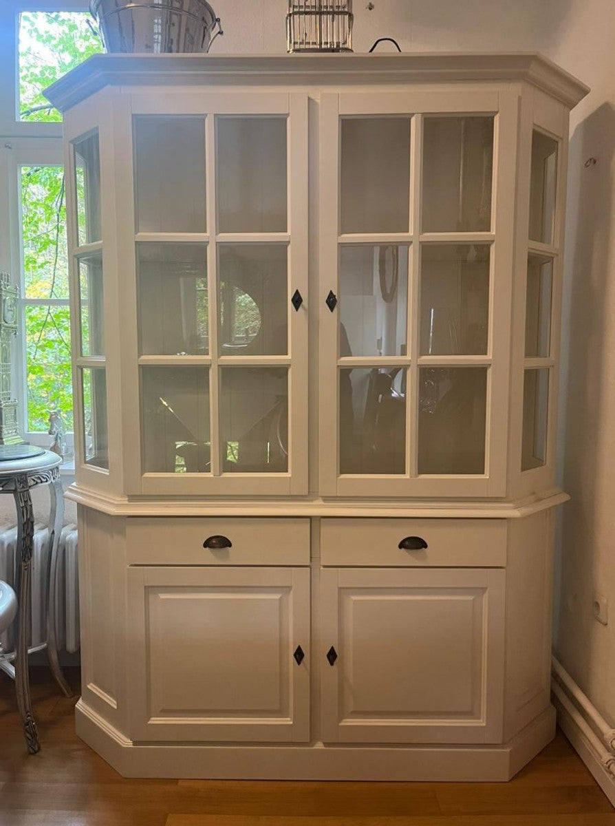 Landhausstil Esszimmer Schrank Weiß 160 x H. 200 cm - Landhausstil Möbel