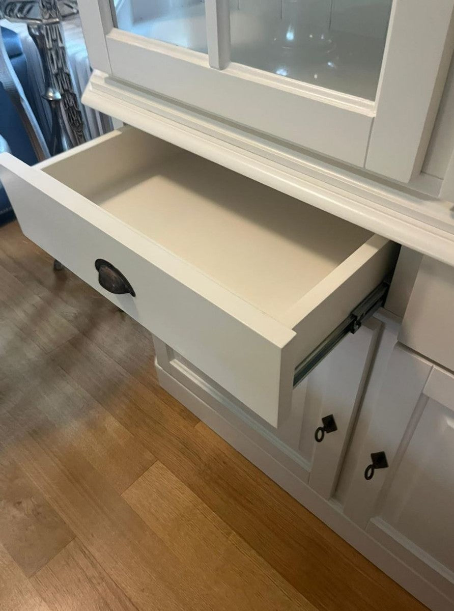 Landhausstil Esszimmer Schrank Weiß 160 x H. 200 cm - Landhausstil Möbel