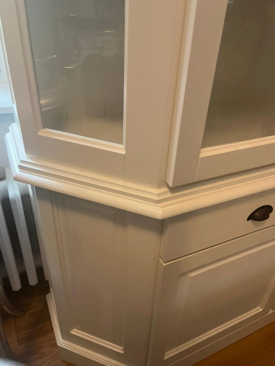 Landhausstil Esszimmer Schrank Weiß 160 x H. 200 cm - Landhausstil Möbel