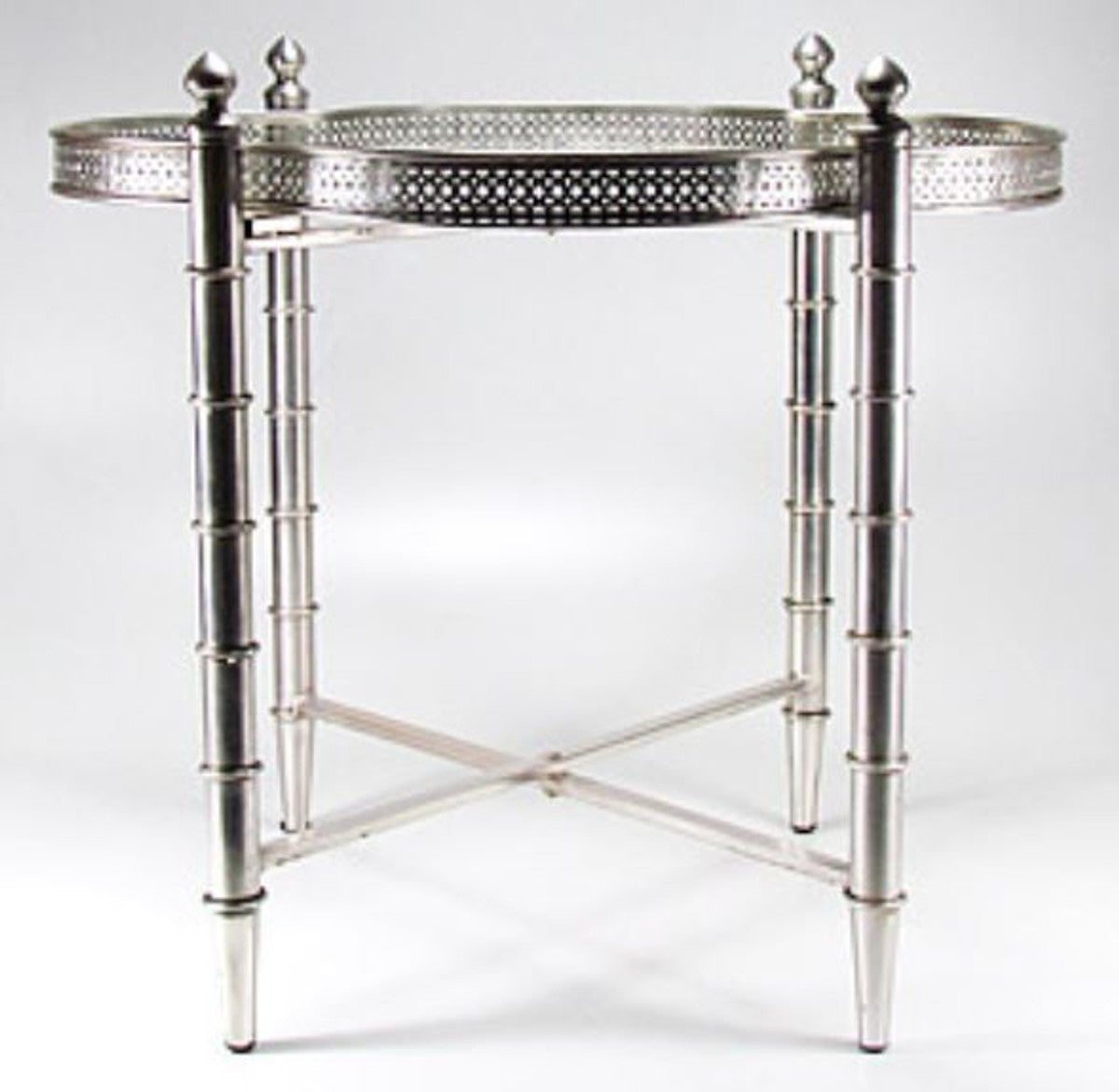 Beistelltisch Silber 60 x 60 x H. 60 cm - Luxus Kollektion