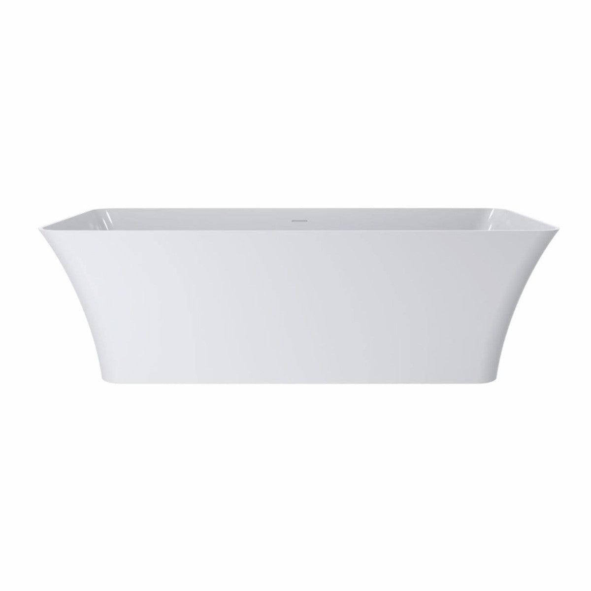 Freistehende Luxus Badewanne Hochglanz Weiß 180 cm - Badezimmer Möbel