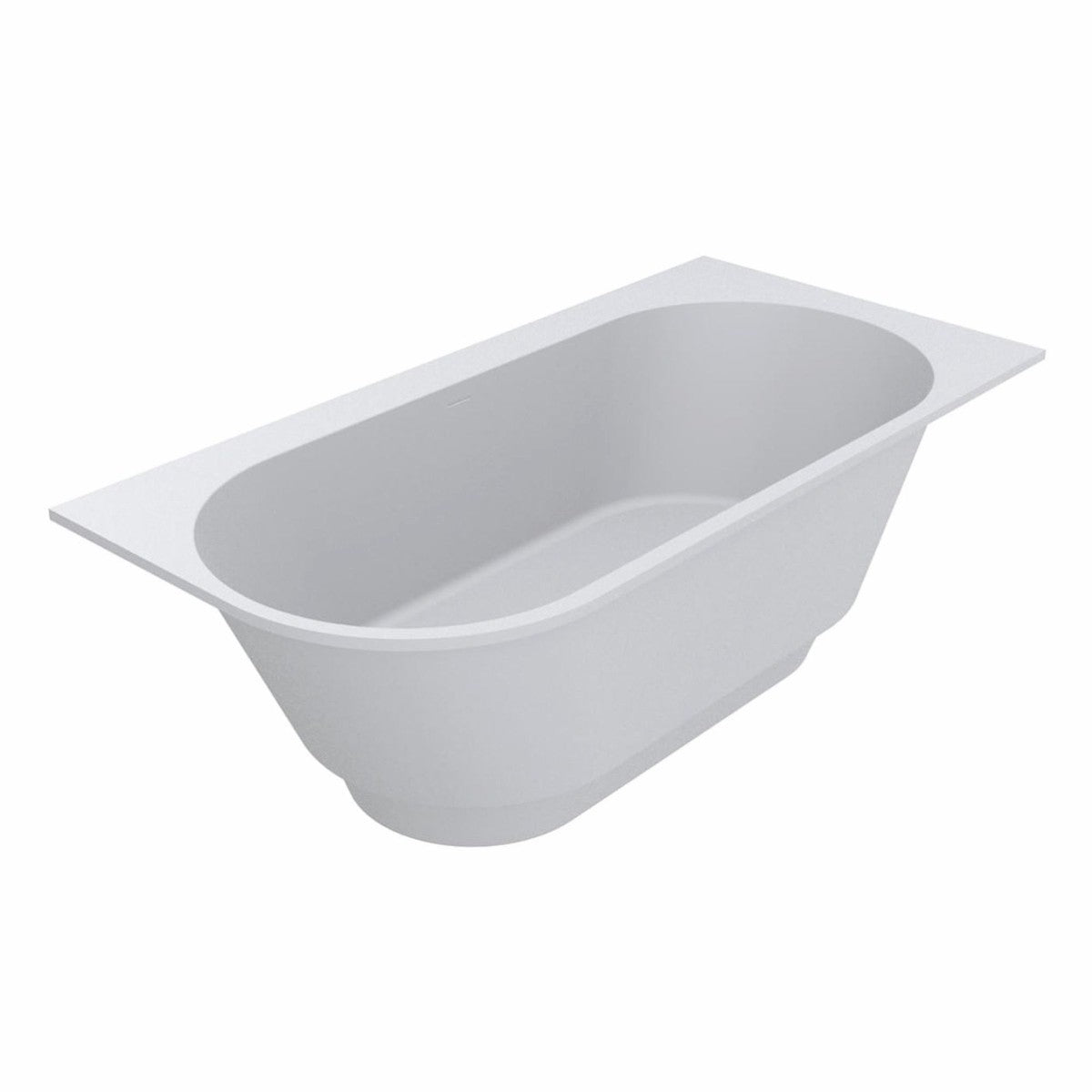 Freistehende Luxus Badewanne Matt Weiß 190 cm - Badezimmer Möbel