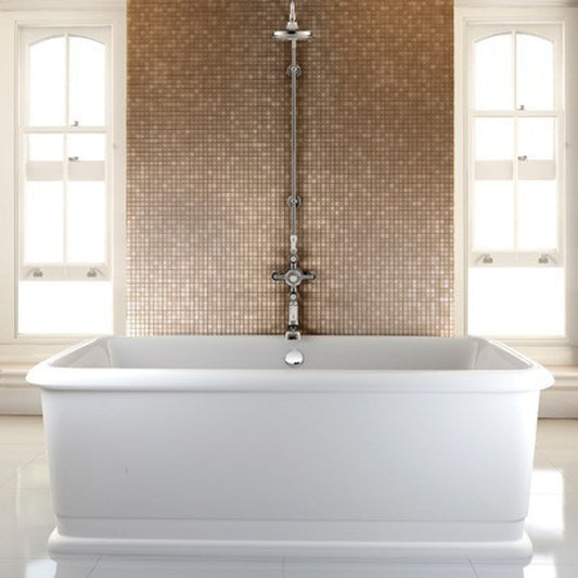 Badewanne freistehend rechteckig 1800mm BLon - Freistehende Retro Antik Badewanne