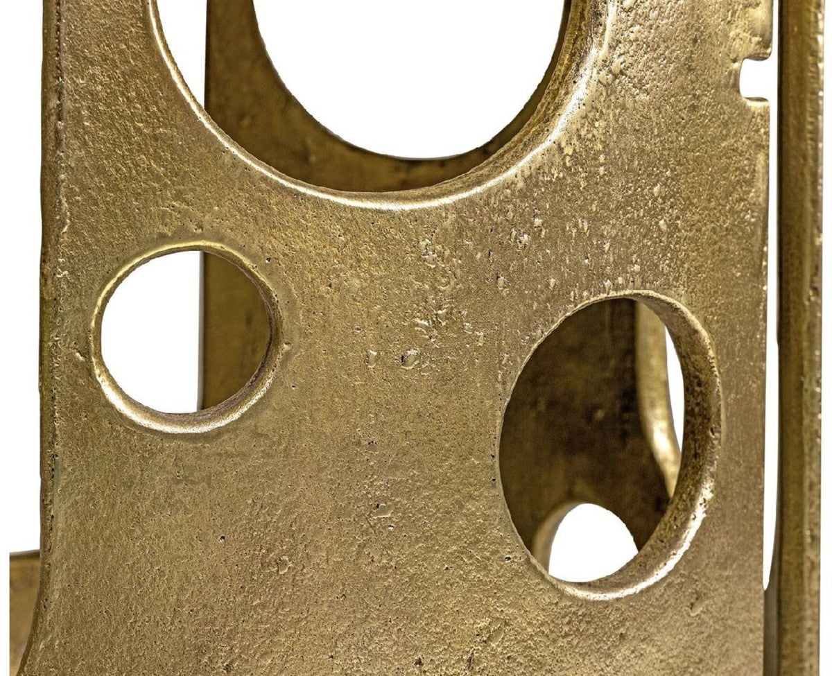 Designer Beistelltisch Bronze Ø 50 x H. 60 cm - Runder Aluminium Tisch - Wohnzimmer Möbel - Luxus Möbel - Designer Möbel - Luxus Einrichtung - Designer Einrichtung