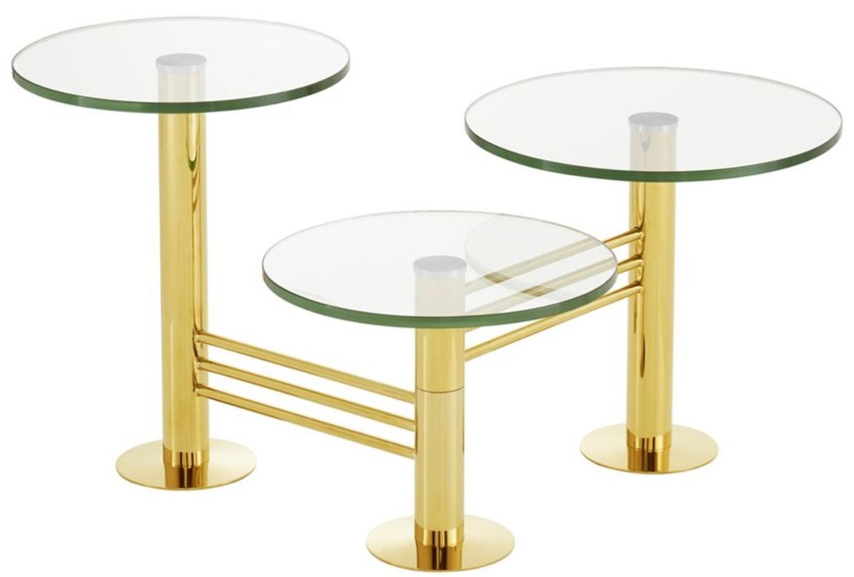 Designer Wohnzimmer Beistelltisch Gold - Designer Wohnzimmermöbel