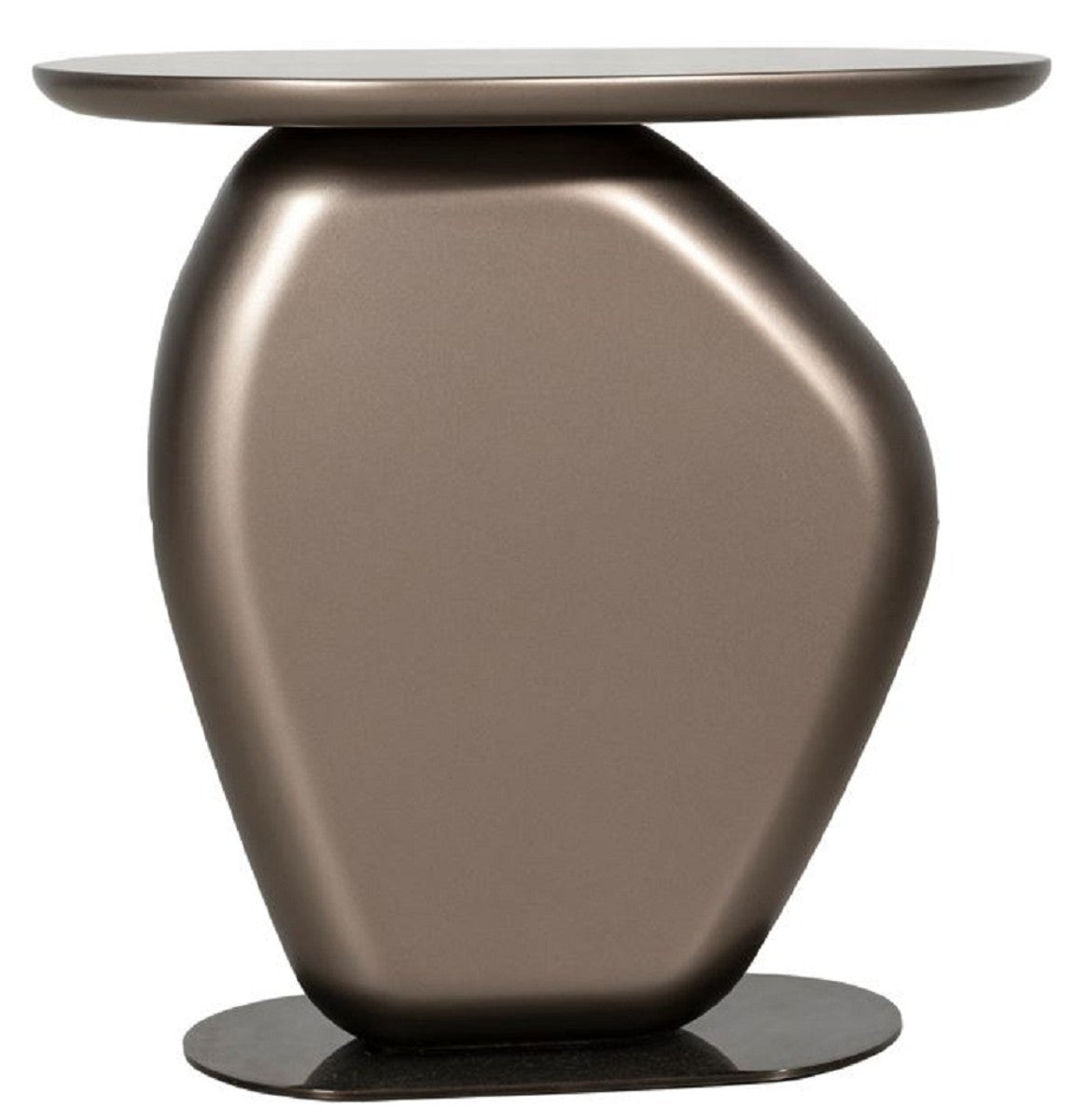 Luxus Wohnzimmer Beistelltisch Bronze H. 55 cm - Hotel Tisch - Wohnzimmer Möbel - Hotel Möbel - Luxus Qualität