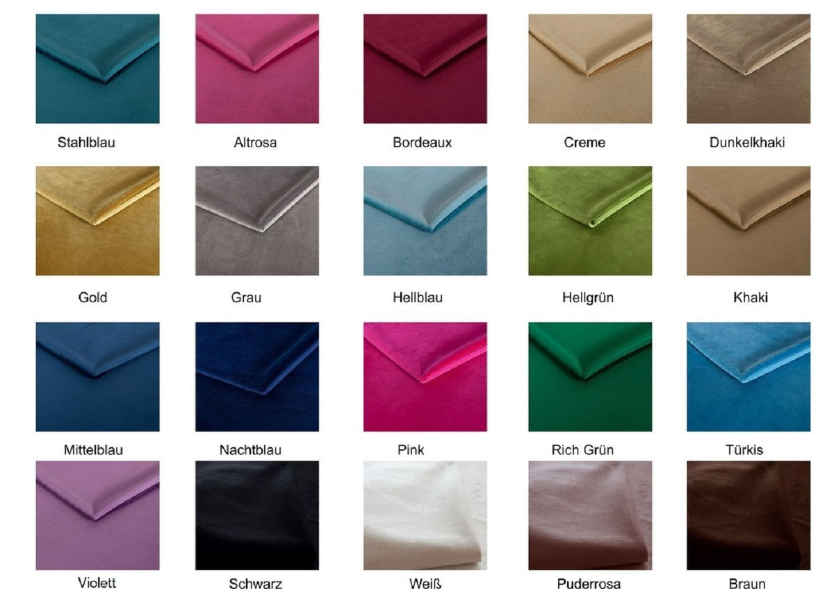 Luxus Wohnzimmer Samt Sofa 260 x 75 x H. 70 cm - Verschiedene Farben - Wohnzimmermöbel