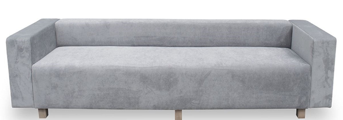 Luxus Wohnzimmer Samt Sofa 260 x 75 x H. 70 cm - Verschiedene Farben - Wohnzimmermöbel