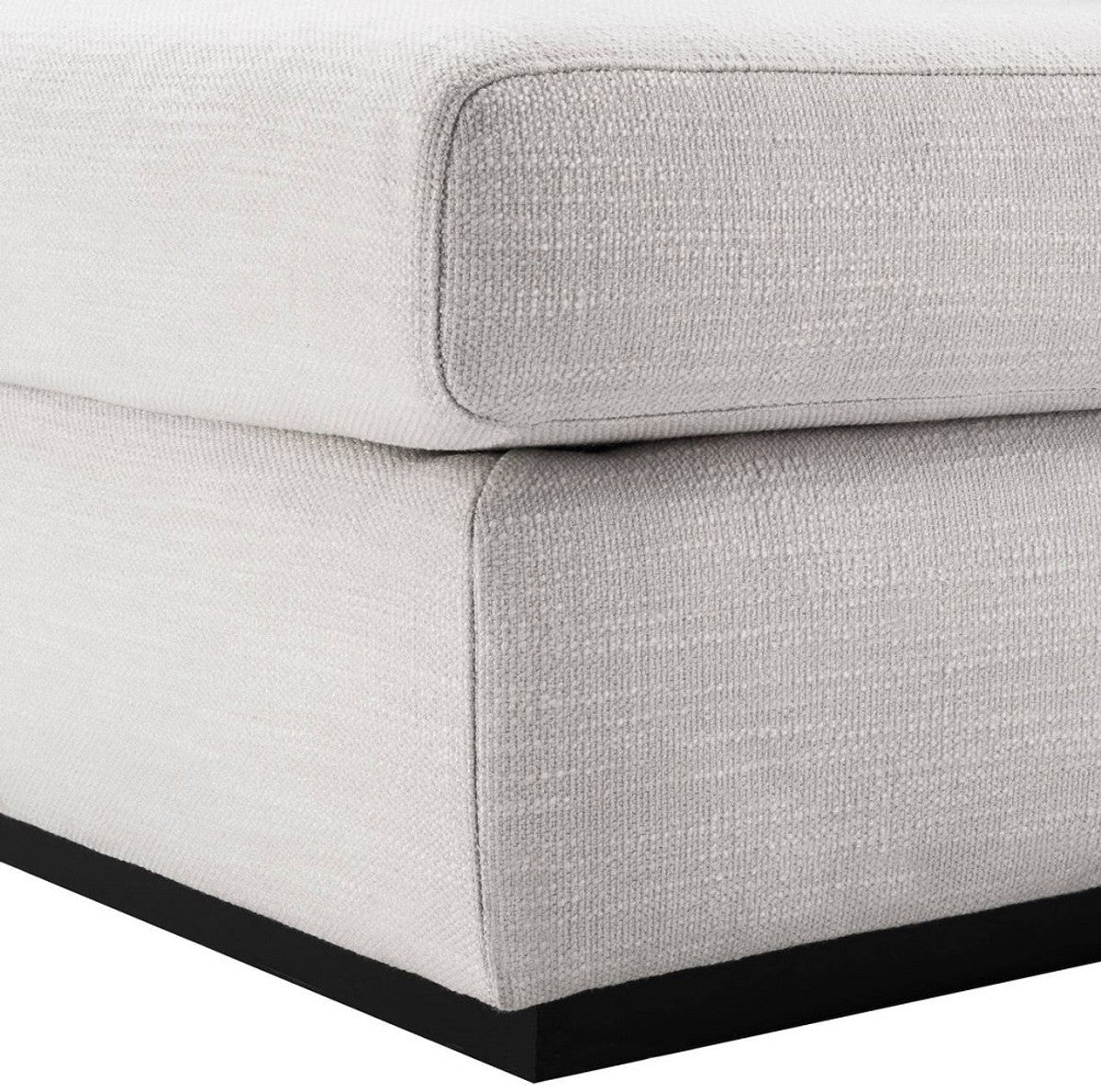 Luxus Wohnzimmer Sofa Weiß / Schwarz 265 x 151 x H. 90 cm - Couch mit 7 Kissen - Luxus Wohnzimmermöbel