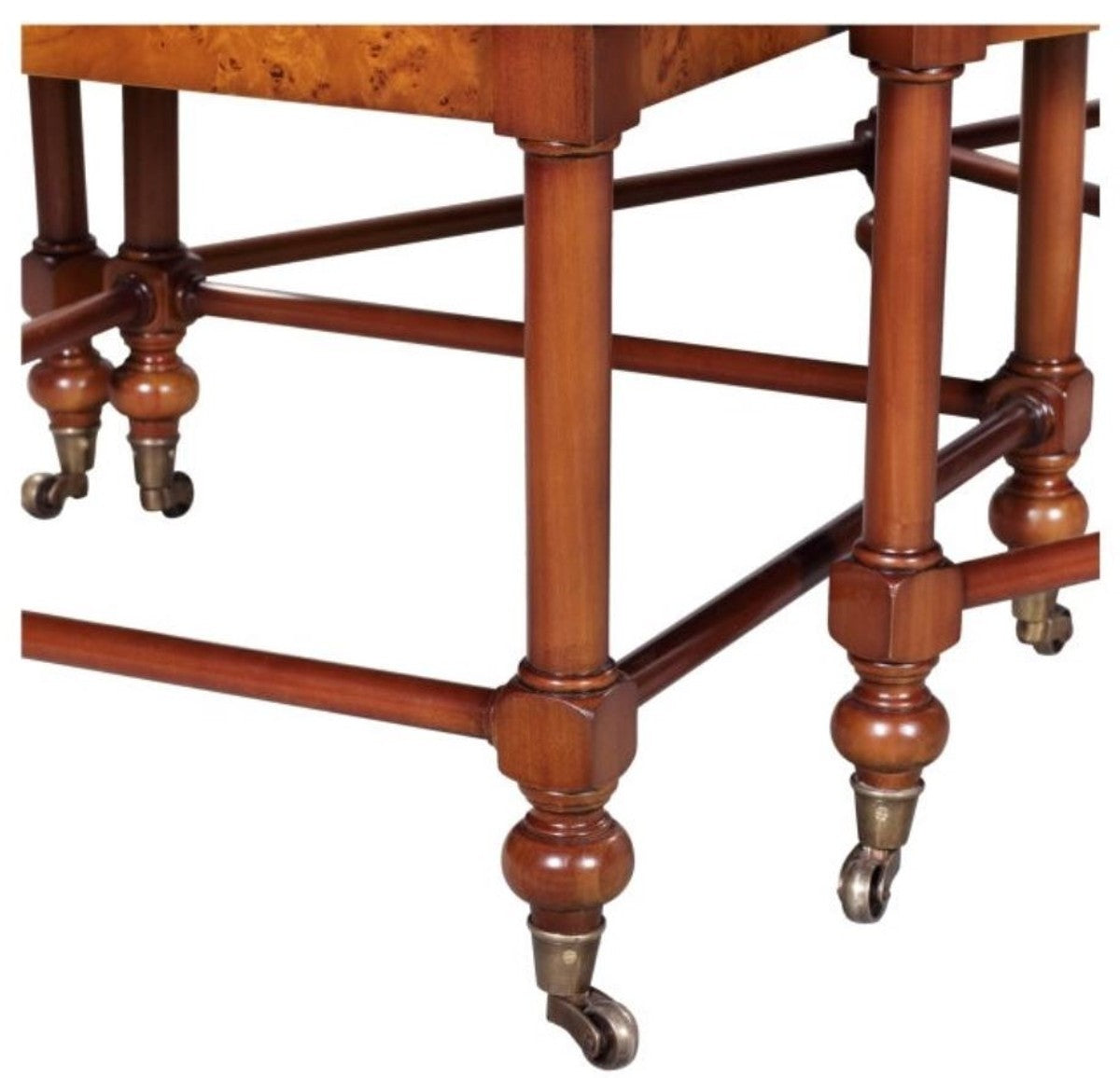 Luxus Wohnzimmer Couchtisch Hellbraun / Braun 133 x 81 x H. 50 cm - Luxus Qualität