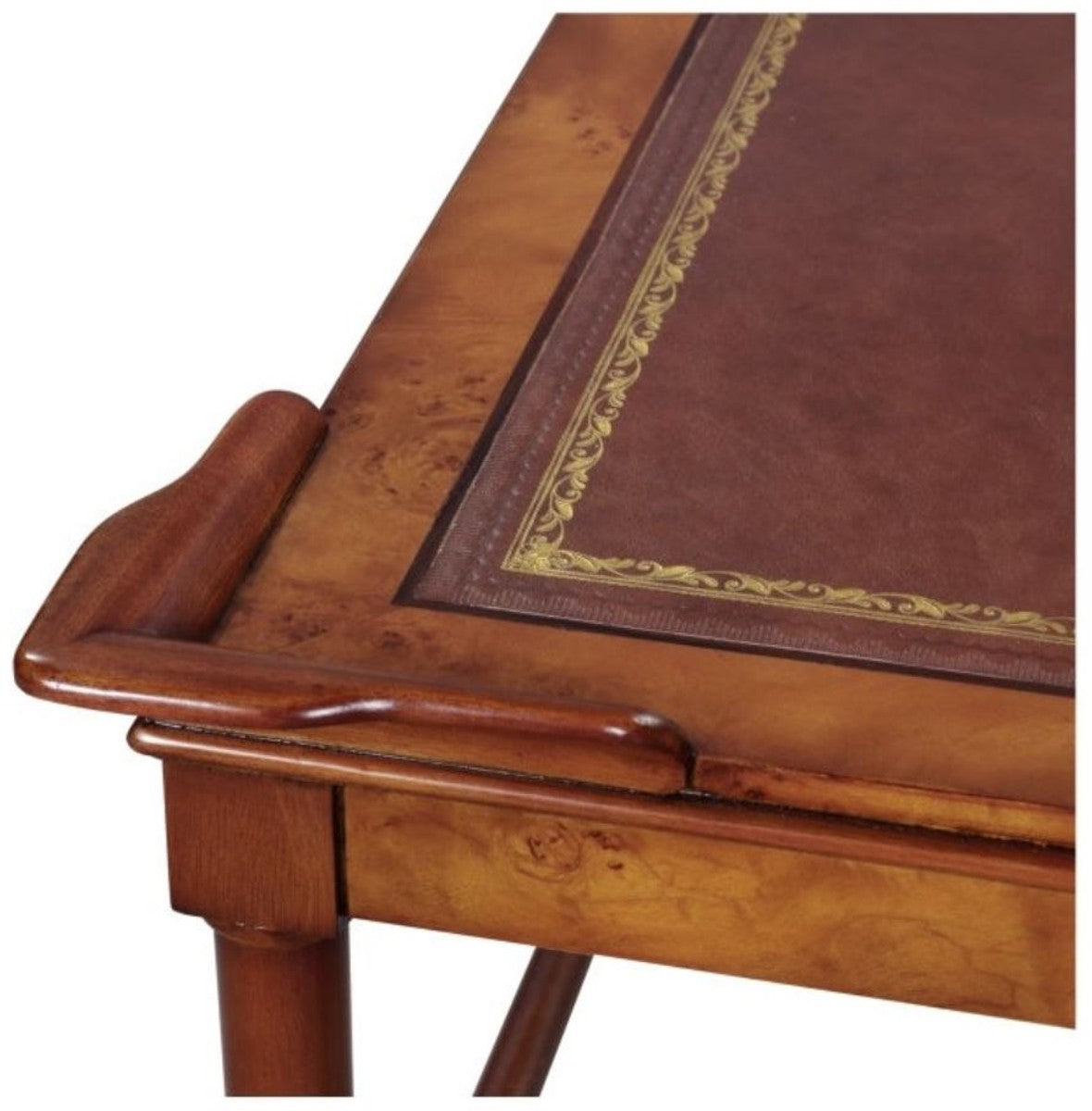 Luxus Wohnzimmer Couchtisch Hellbraun / Braun 133 x 81 x H. 50 cm - Luxus Qualität