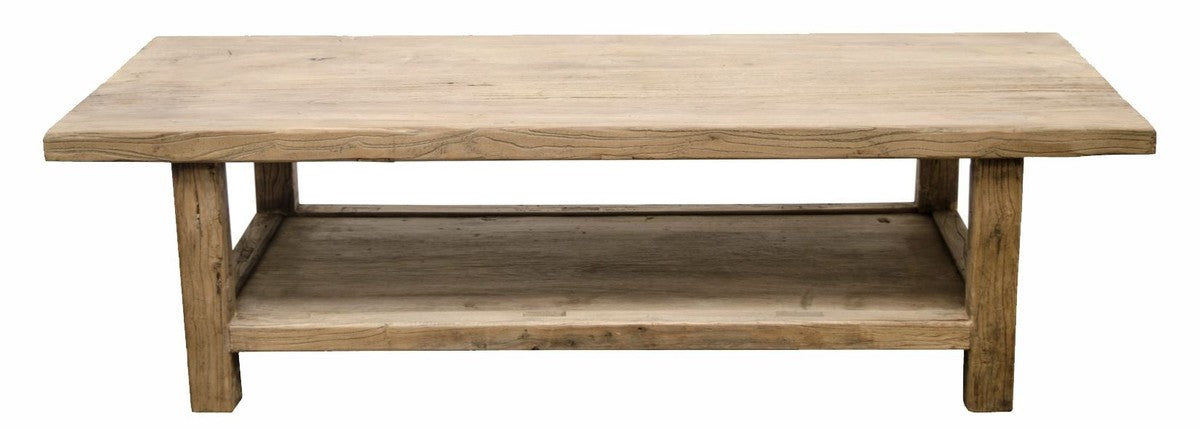 Landhausstil Couchtisch Naturfarben 160 x 60 x H. 45 cm - Wohnzimmermöbel im Landhausstil