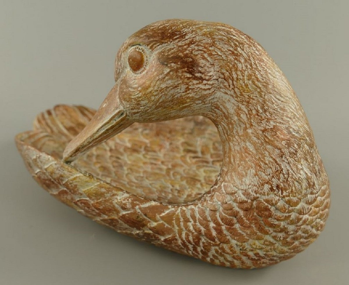 Deko Holz Schale Schwan Braun 38 cm - Küchen & Tisch Dekoration